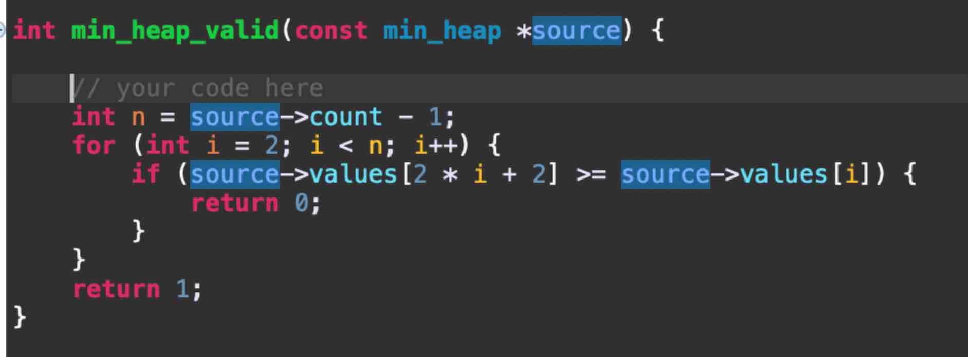 Determines if a heap is valid: i . e . all values