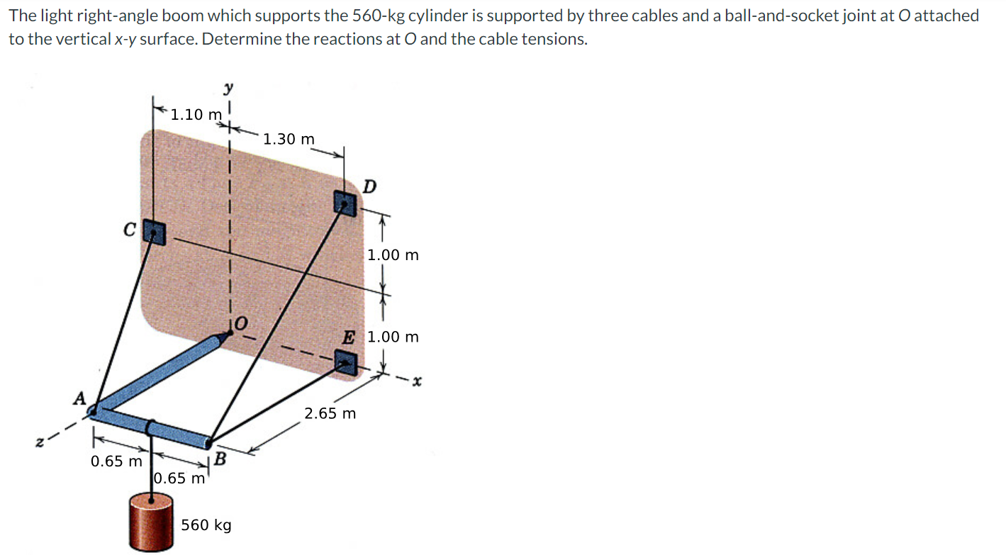 The light right - angle boom which supports the \