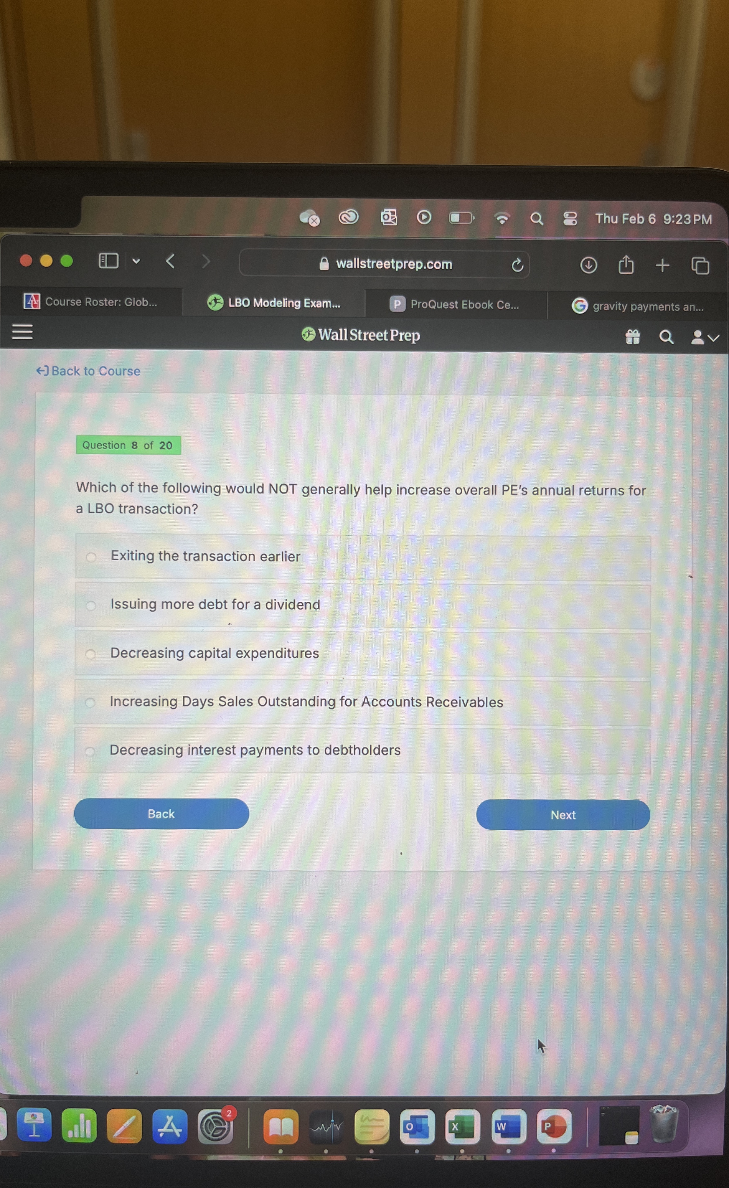 Thu Feb 6 9 : 2 3 PM wallstreetprep.com Course