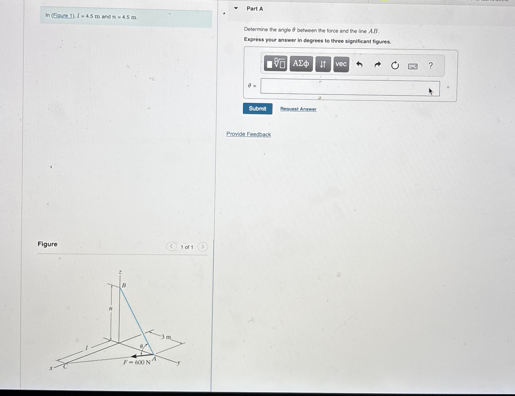 l n ( Figure 1 ) , l = 4 . 5 m and n = 4 . 5 m .