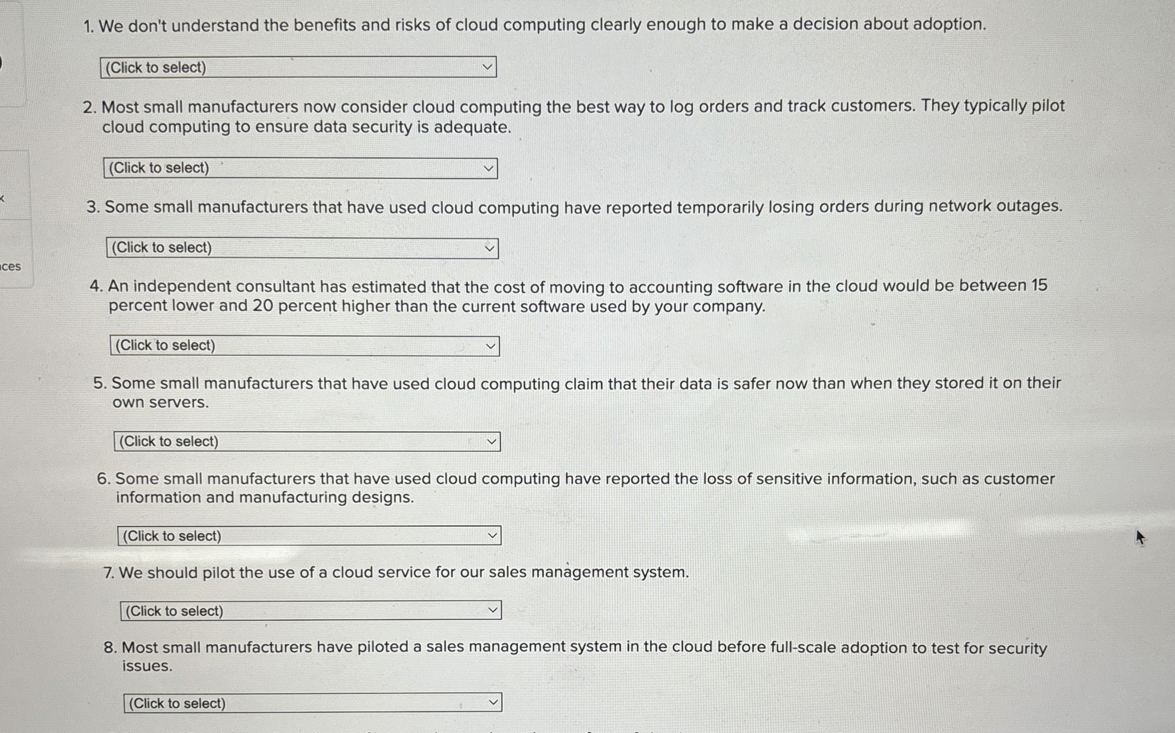 We don't understand the benefits and risks of