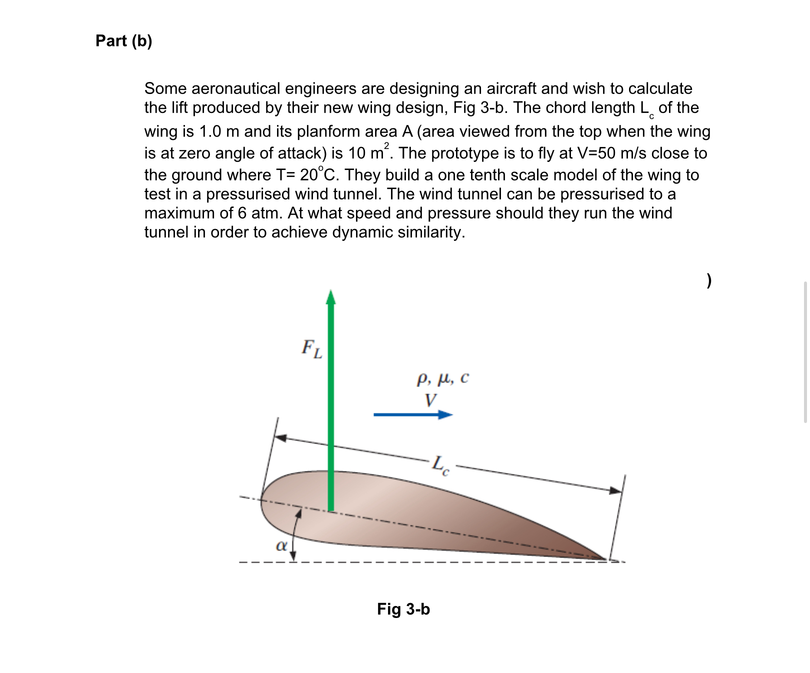 Part ( b ) Some aeronautical engineers are