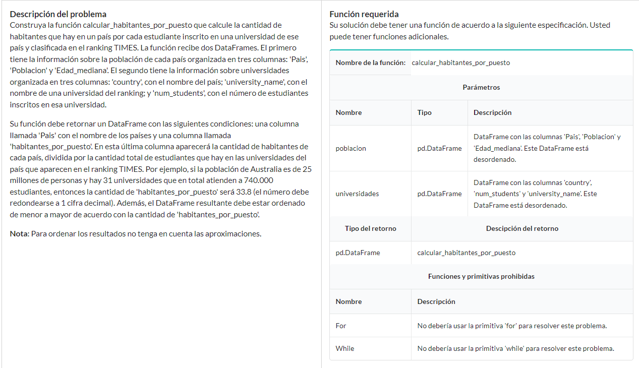 EN PYTHON: Descripci n del problema Construya la