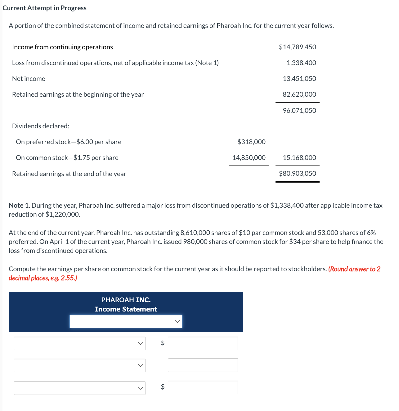 Current Attempt in Progress A portion of the