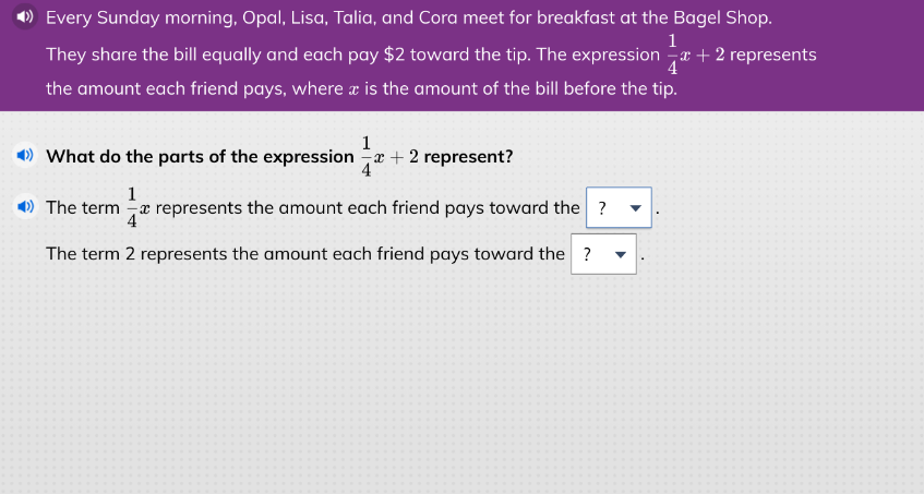 code class = "asciimath" > What do the parts of