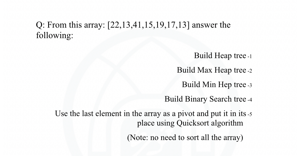 Q: From this array: 2 2 , 1 3 , 4 1 , 1 5 , 1 9 ,