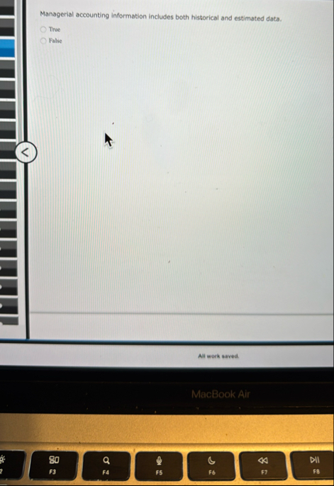 Managerial accounting information includes both