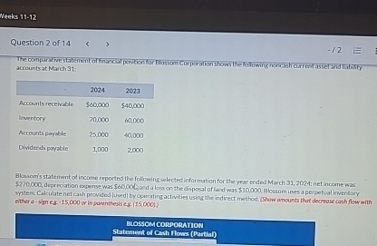 Neeks 1 1 - 1 2 Question 2 of 1 4 - 1 2 accounts