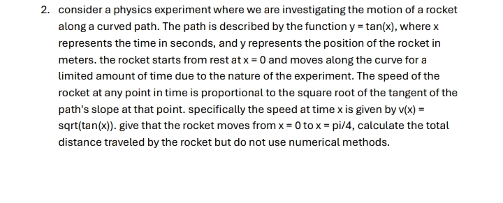 2 . consider a physics experiment where we are