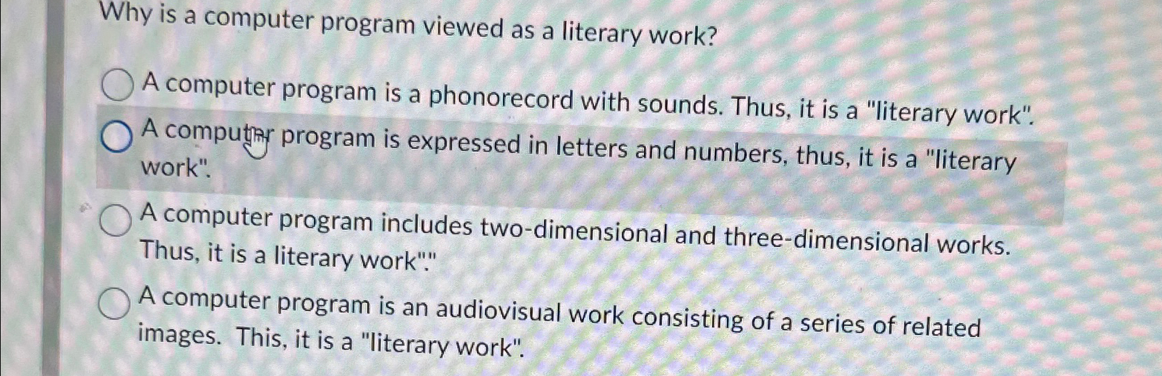 Why is a computer program viewed as a literary