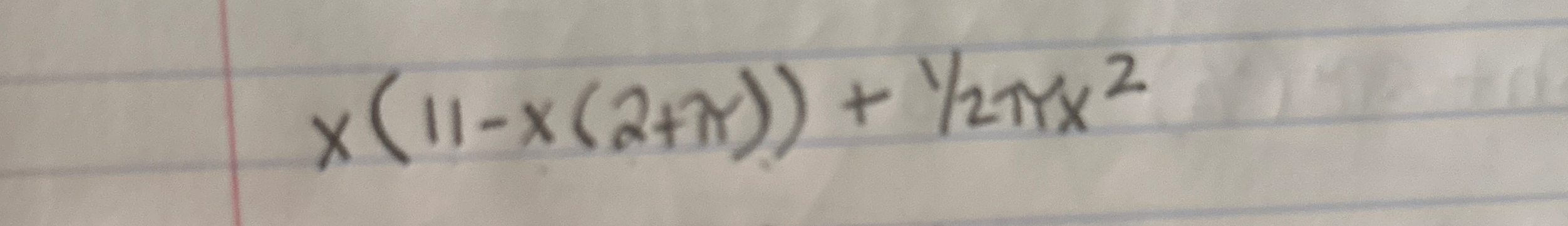 How to solve? x ( 1 1 - x ( 2 + ) ) + 1 2 x 2