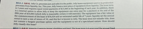 BE 2 1 . 2 ( LO 2 ) Jelly Co processes jam and