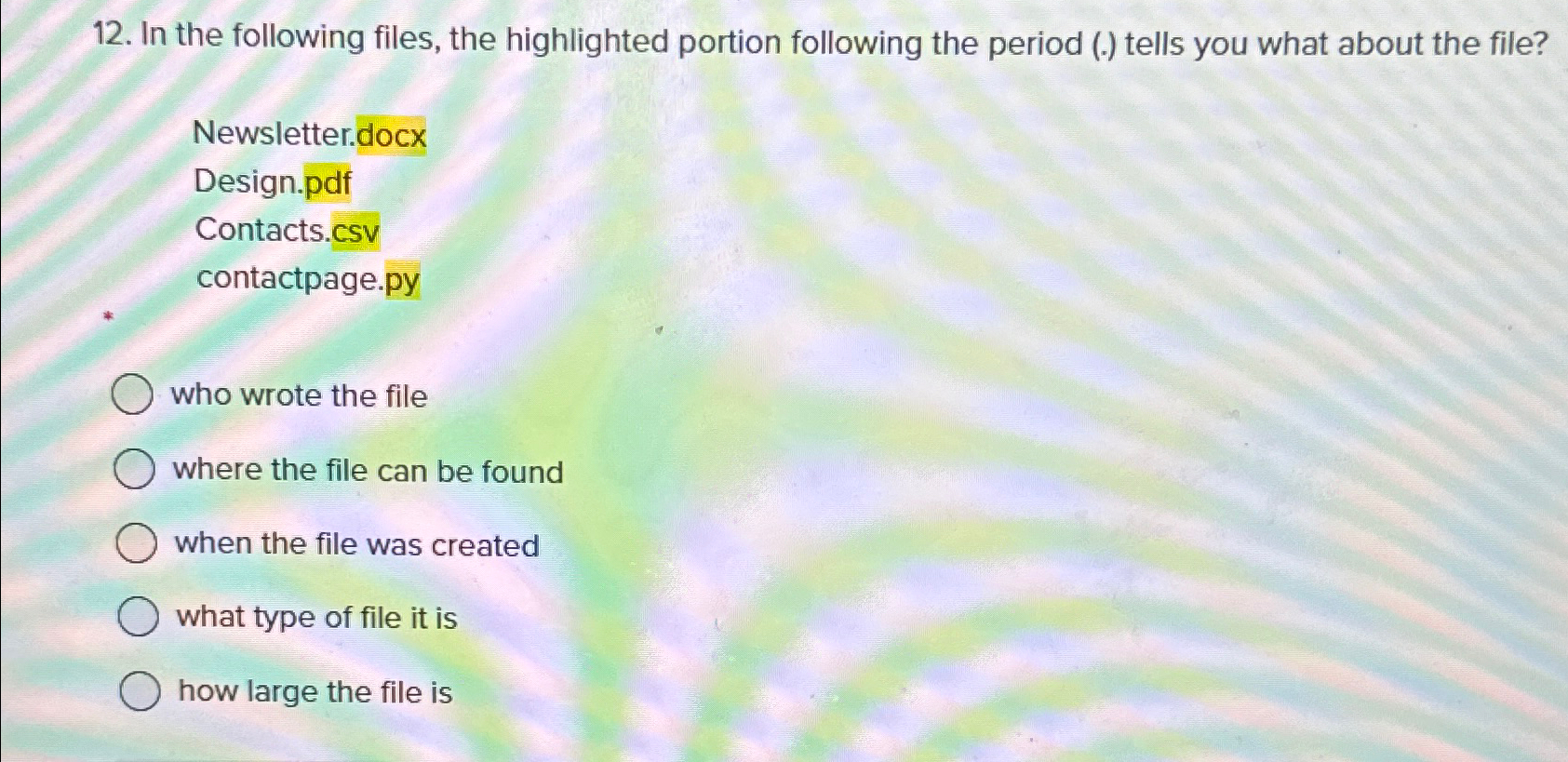 In the following files, the highlighted portion