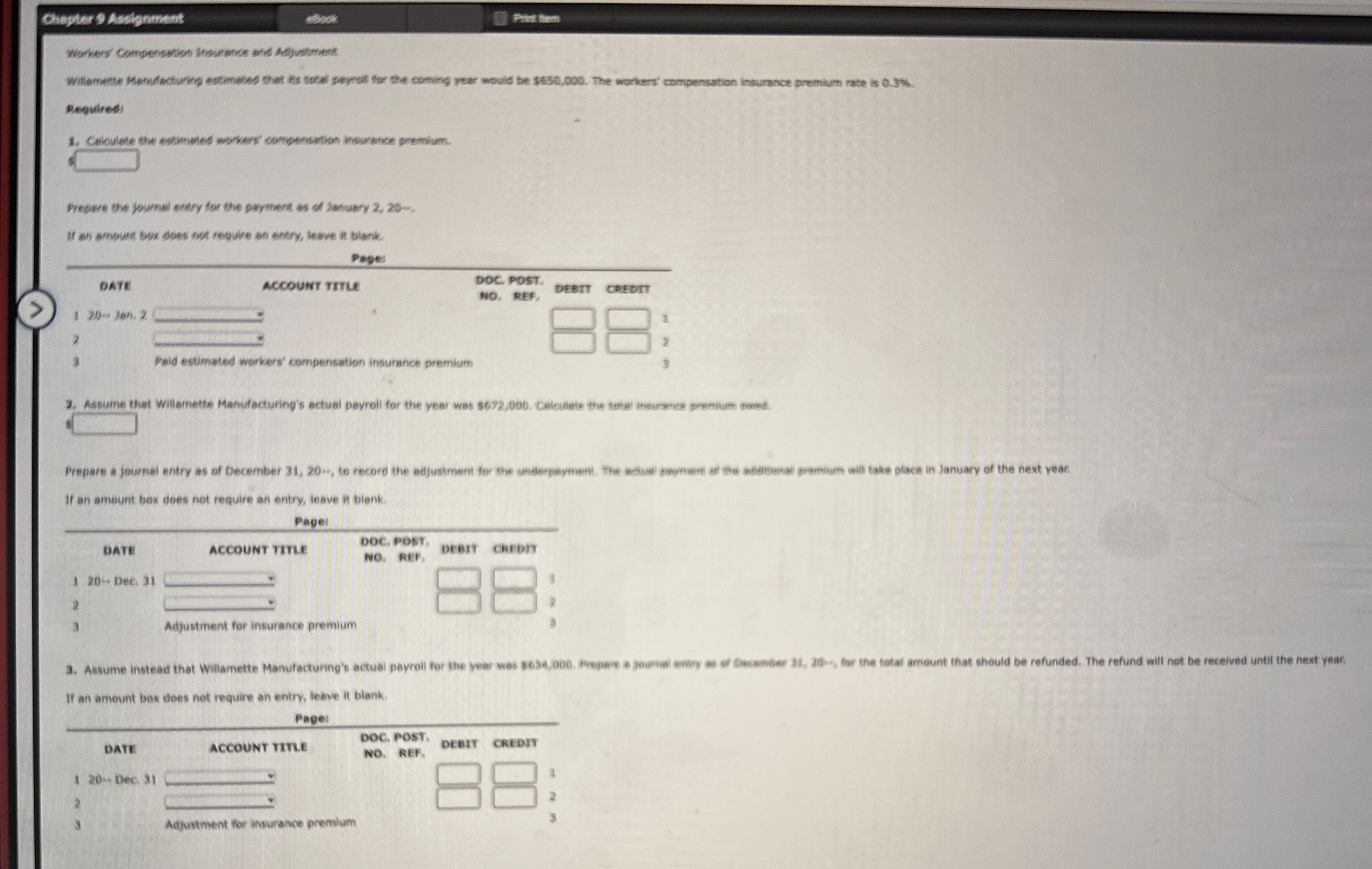 Chepter $ Assignment coos Fintitem Regulied: