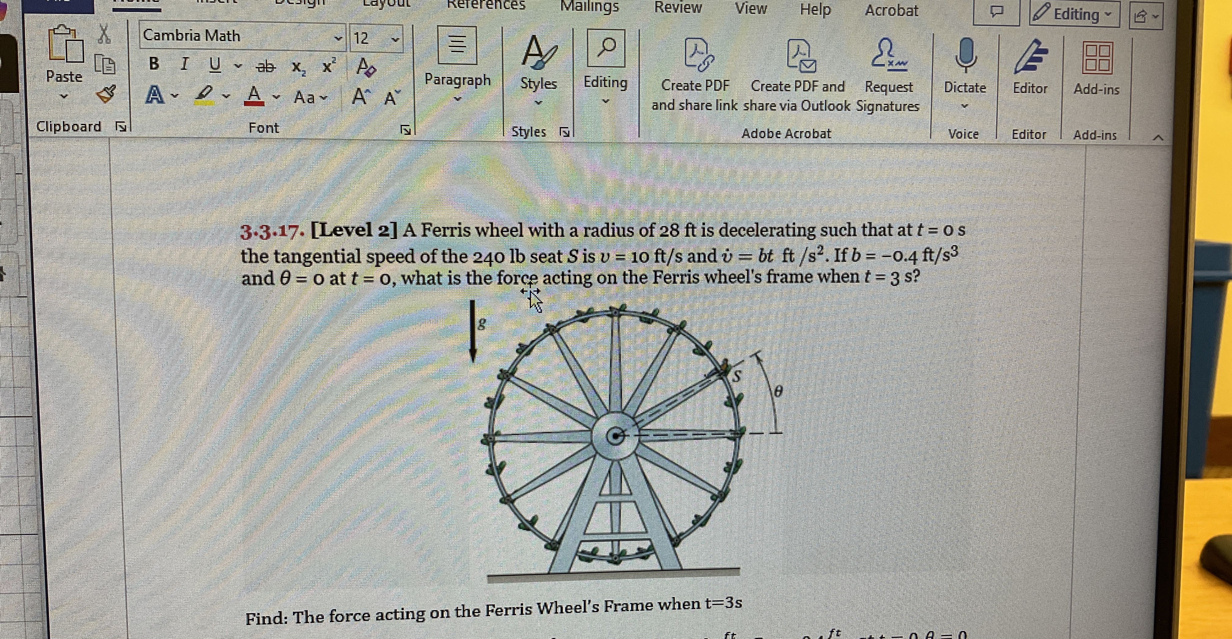 3 . 3 . 1 7 [ Level 2 ] a Ferris wheel with a