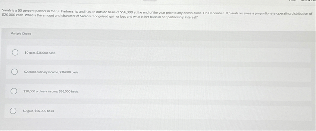 $ 2 0 , 0 0 0 cash. What is the amount and