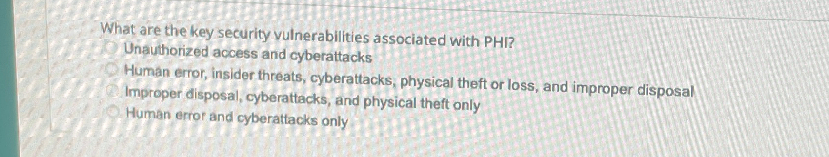 What are the key security vulnerabilities