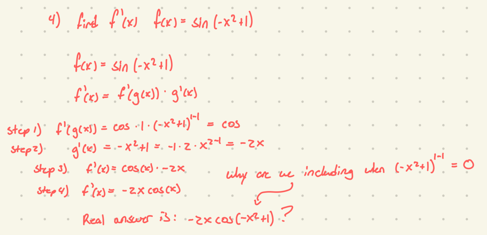 find f ' ( x ) f ( x ) = s i n ( - x 2 + 1 ) f (
