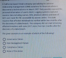 A Califormis based Retail compayy apecializing in