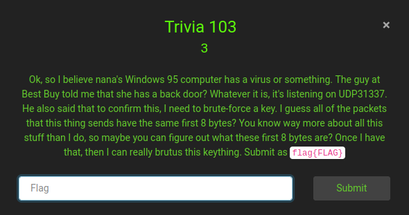ok , so I believe nana's Windows 9 5 computer has