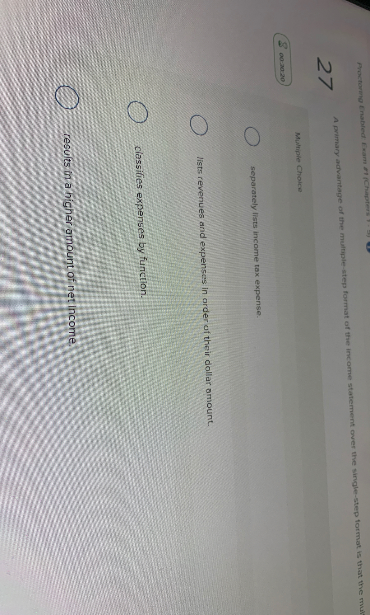 2 7 A primary advantage of the multiple - step