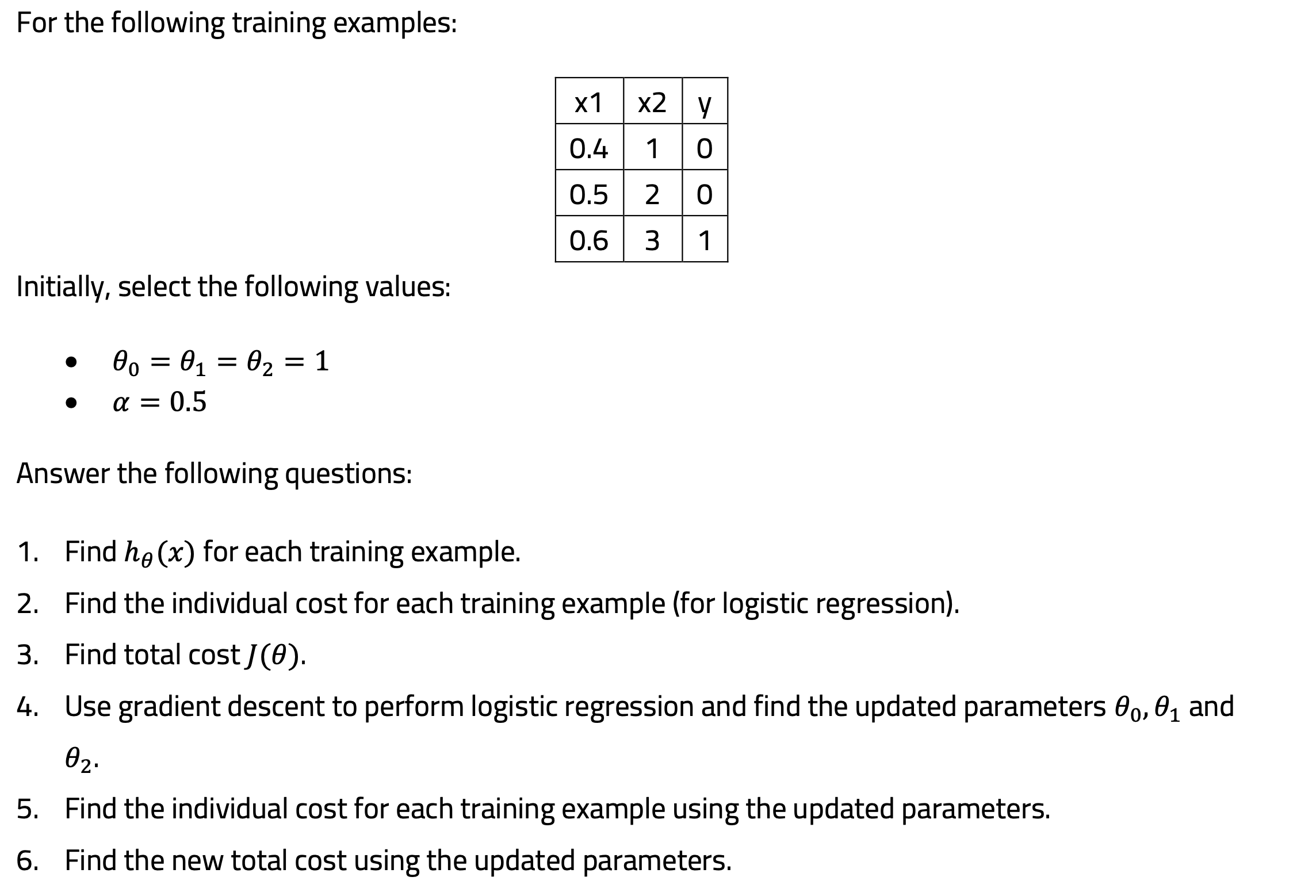 ASAP SOLVE USING FORMULAS NOT CODE For the