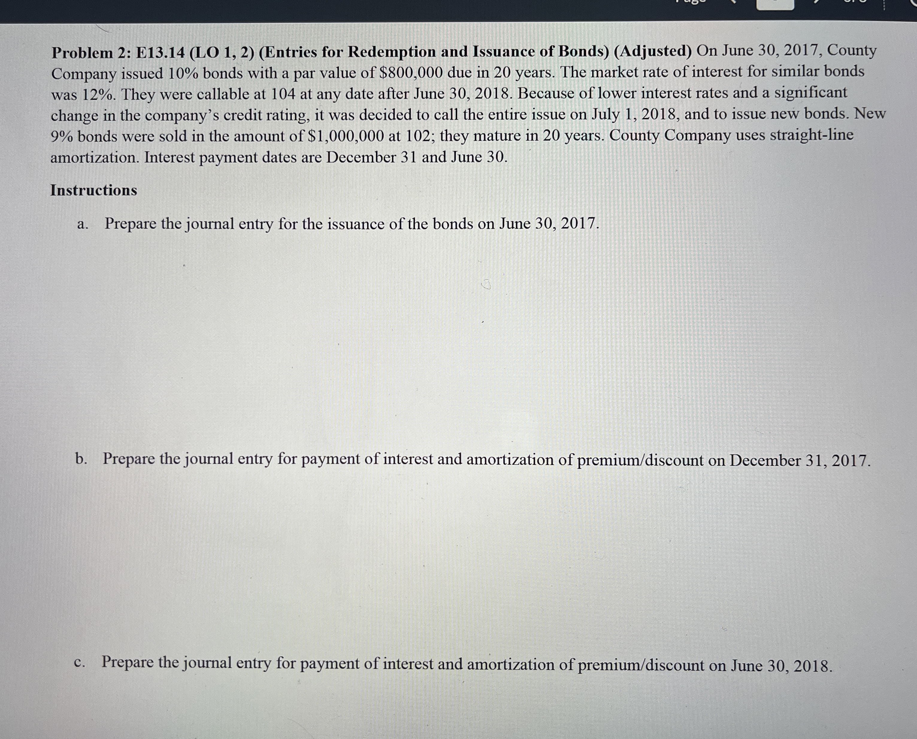 Problem 2 : E 1 3 . 1 4 ( LO 1 , 2 ) ( Entries