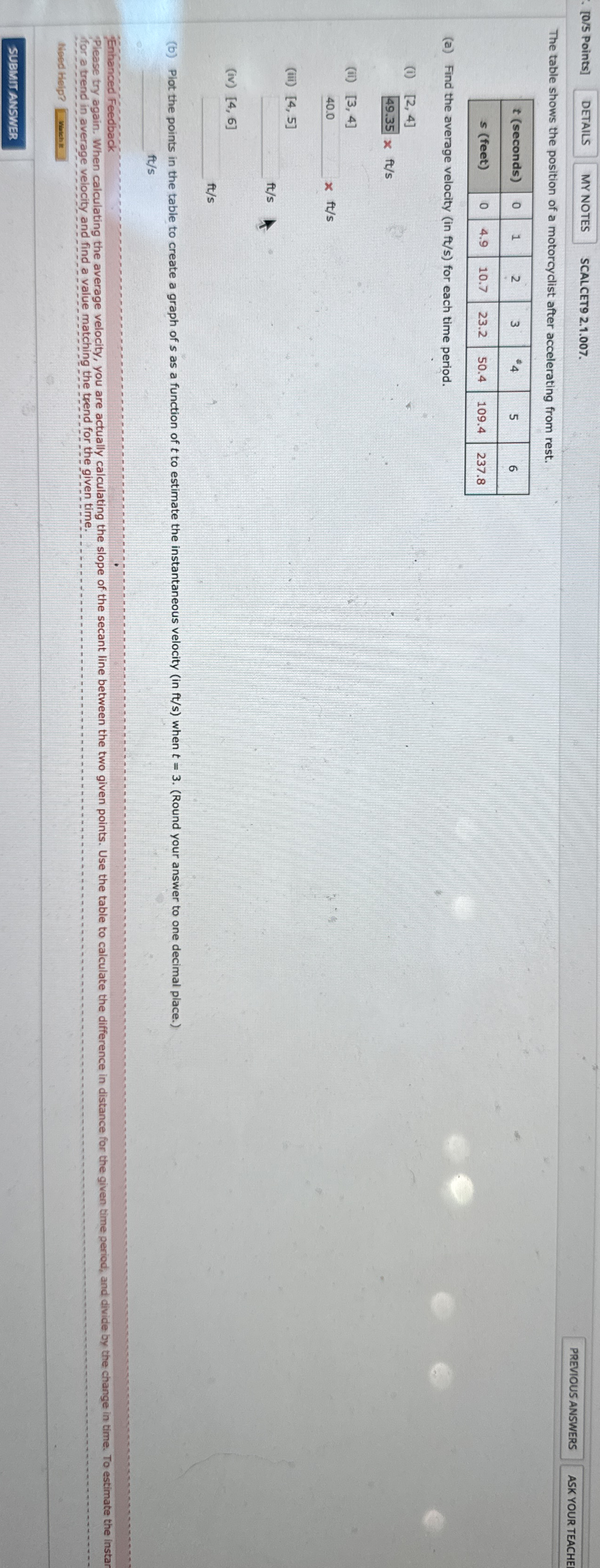 [ 0 5 Points ] SCALCET 9 2 . 1 . 0 0 7 . The