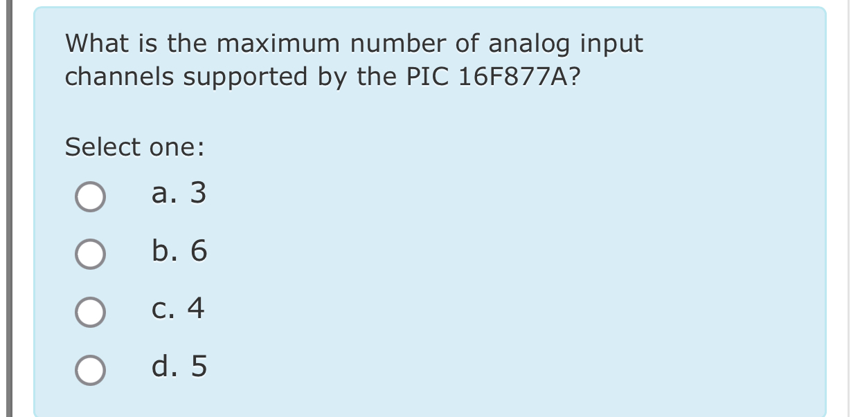 What is the maximum number of analog input