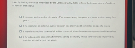 Identify the key directives introduced by the