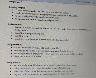 Assignment - S: Acienterity Mode Creating project