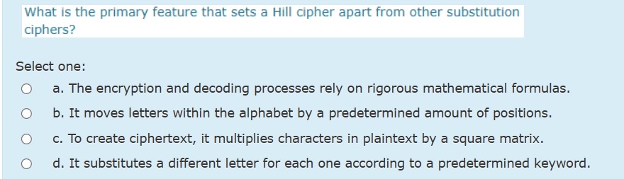 What is the primary feature that sets a Hill