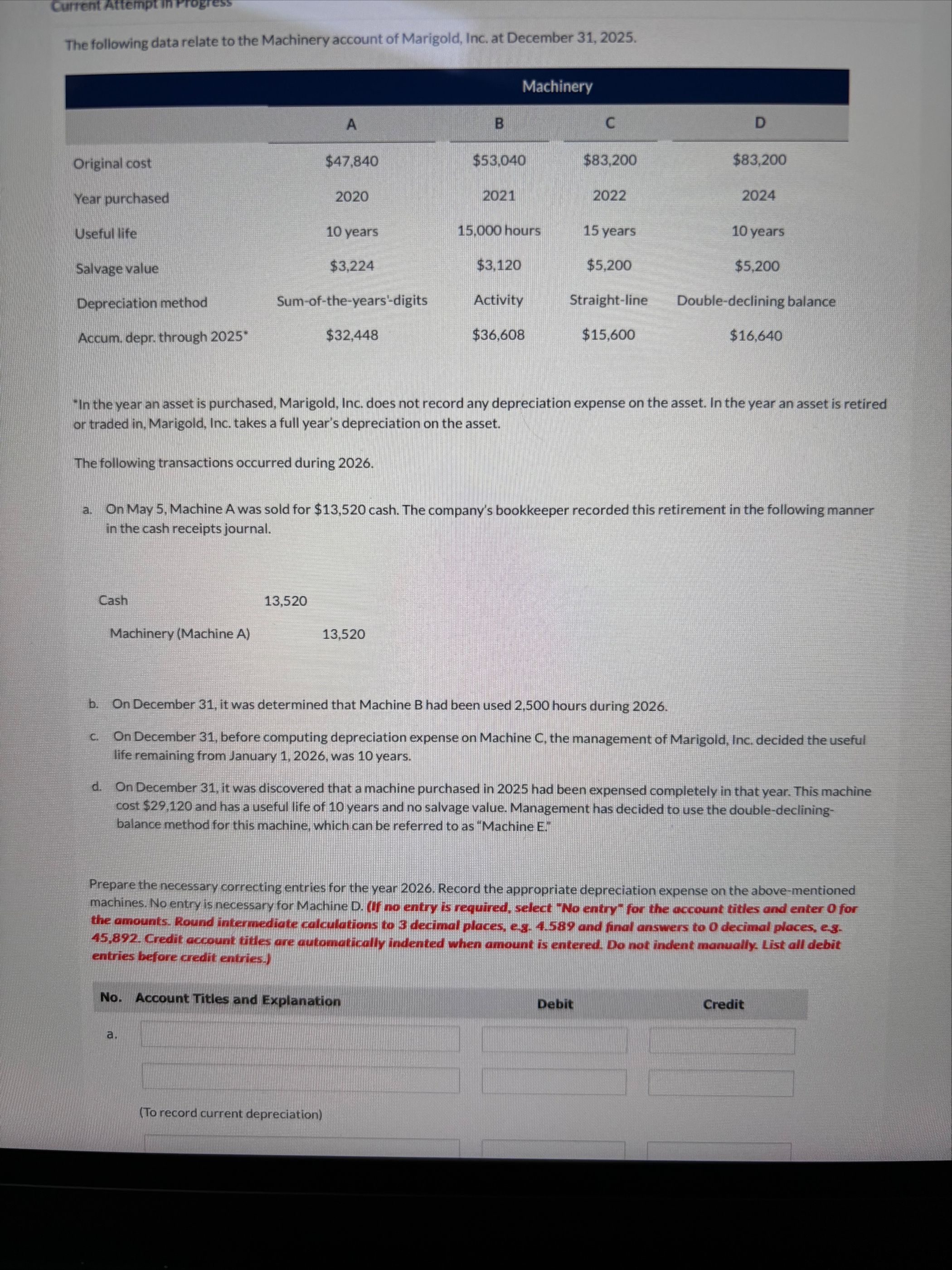 cost $ 2 9 , 1 2 0 and has a useful life of 1 0