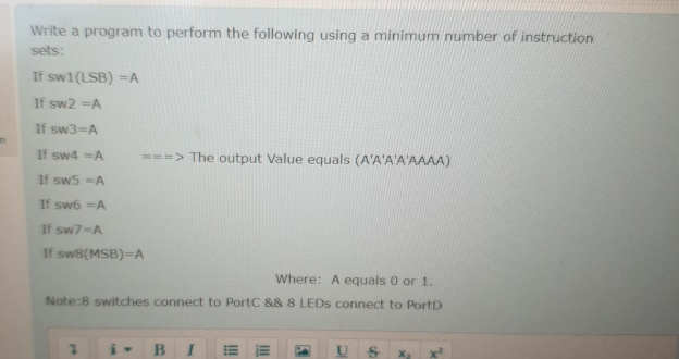 Write a program to perform the following using a