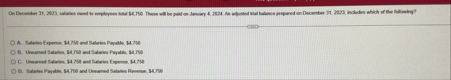 On December 3 1 , 2 0 2 3 , salaries owed to