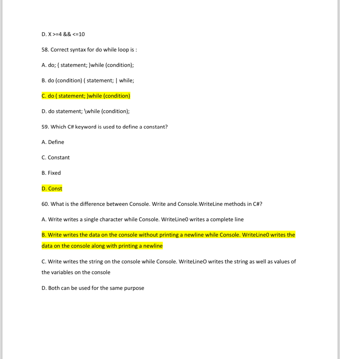 A . int a = 3 2 , b = 4 0 . 6 ; B . int a = 4 2 ;