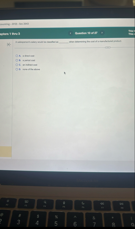 counting - SP 2 5 - Sec 2 0 4 3 apters 1 thru 3