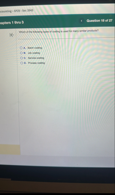 counting - SP 2 5 - Sec 2 0 4 3 rapters 1 thru 3