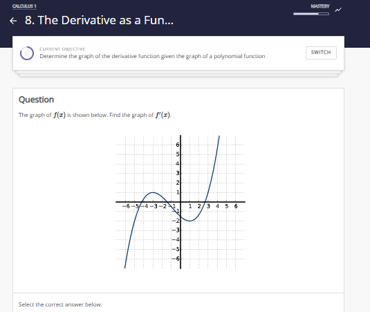 cuanus 1 8 . The Derivative as a Fun... \ ( \