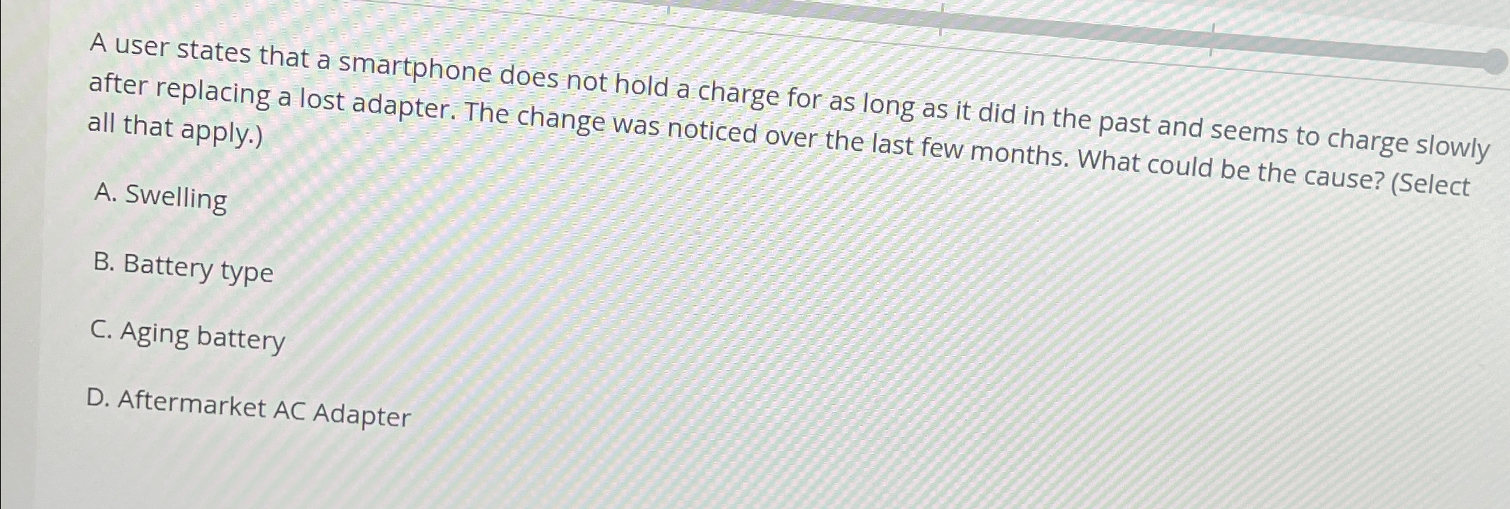 A user states that a smartphone does not hold a