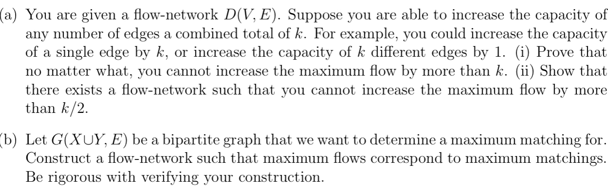 ( b ) Let G ( x Y , E ) be a bipartite graph that