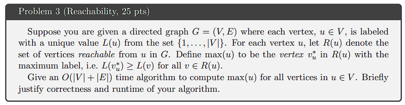 Suppose you are given a directed graph G = ( V ,