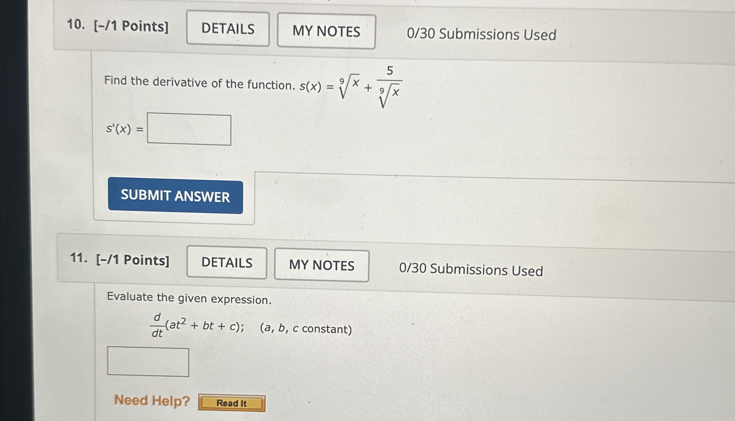 [ - / 1 Points ] 0 / 3 0 Submissions Used Find