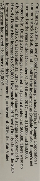 On January 2 , 2 0 1 6 , Howdy Doody Corporation