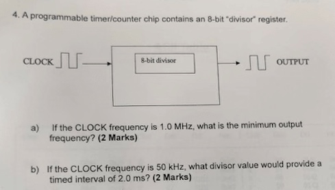 A programmable timer / counter chip contains an 8