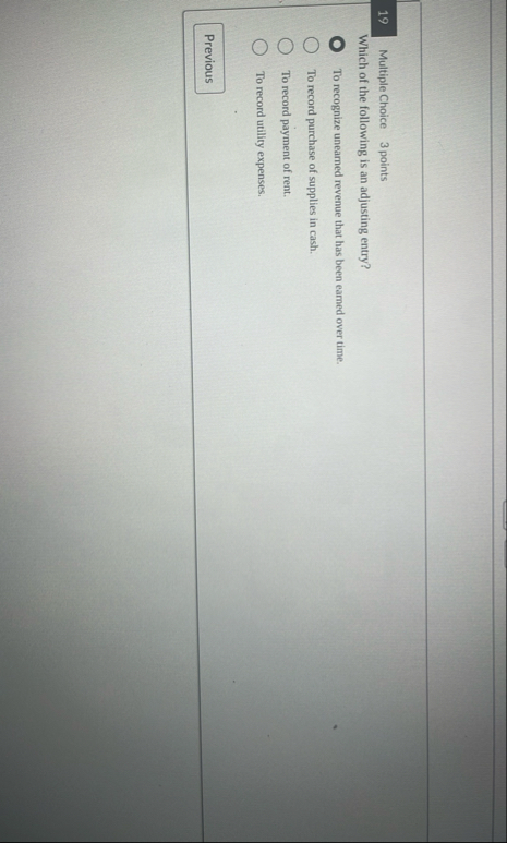 1 9 Multiple Choice 3 points Which of the