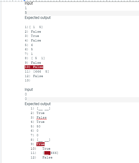 please modify the code to meet the requirements
