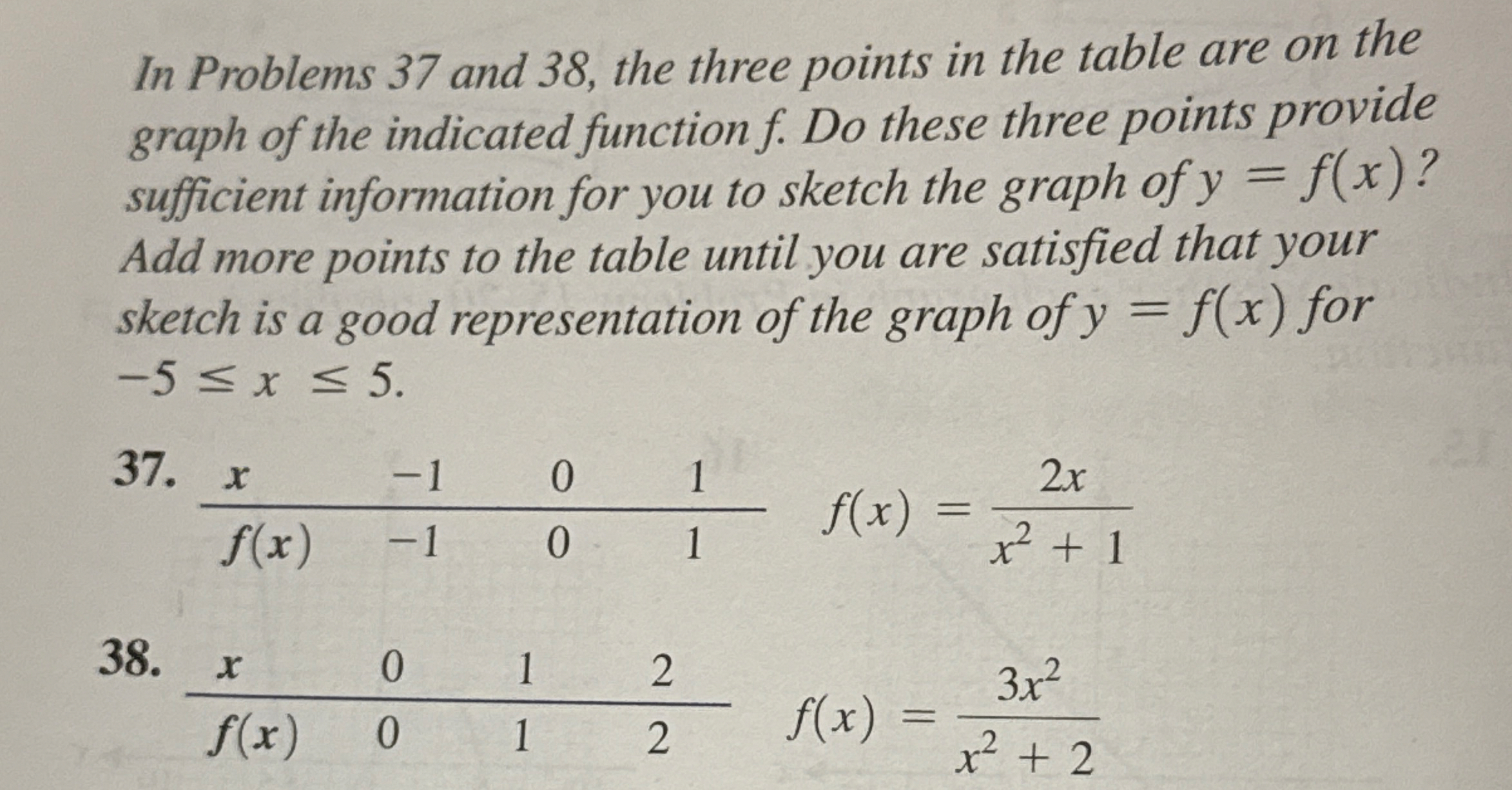 In Problems 3 7 and 3 8 , the three points in the