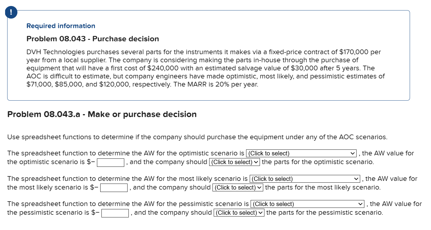 ! Required information Problem 0 8 . 0 4 3 -