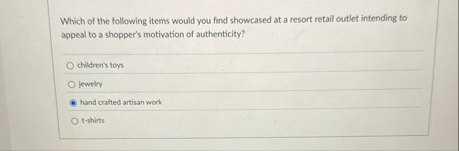 Which of the following items would you find